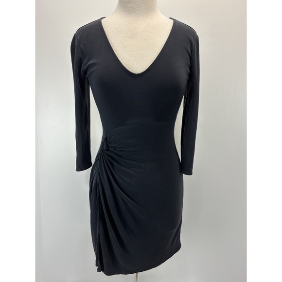 Abercrombie & Fitch Dresses & Skirts - Abercrombie & Fitch Twist Front Dress Sz Small Women's Grey Stretch Bodycon